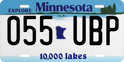 MN license plate 055UBP