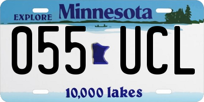 MN license plate 055UCL