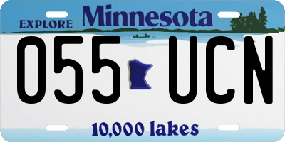 MN license plate 055UCN