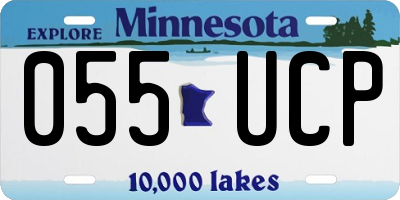 MN license plate 055UCP