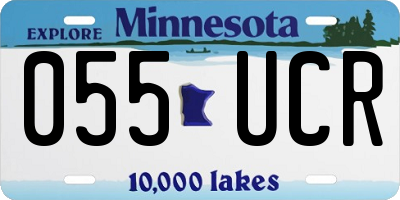 MN license plate 055UCR