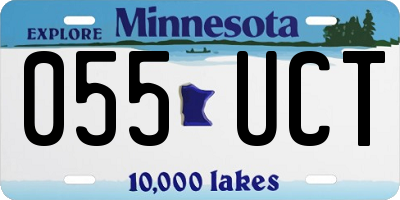 MN license plate 055UCT