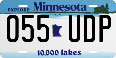 MN license plate 055UDP