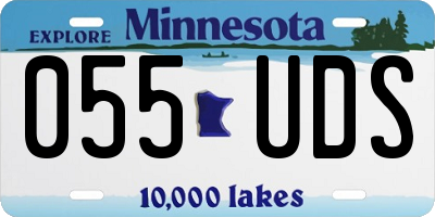 MN license plate 055UDS