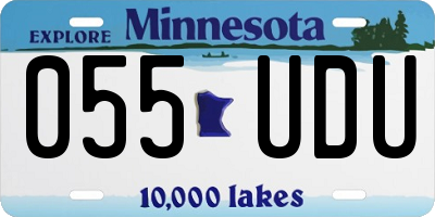 MN license plate 055UDU