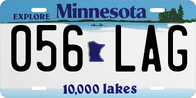 MN license plate 056LAG