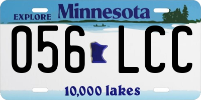 MN license plate 056LCC