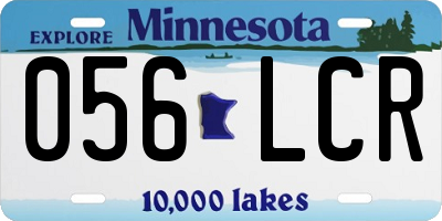 MN license plate 056LCR