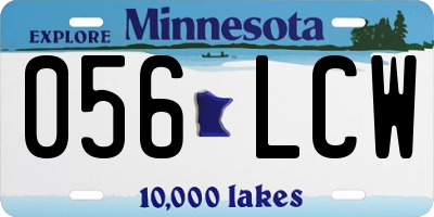 MN license plate 056LCW