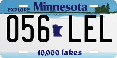 MN license plate 056LEL