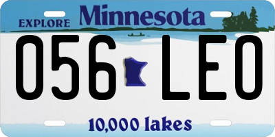 MN license plate 056LEO