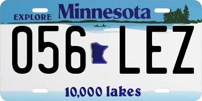 MN license plate 056LEZ