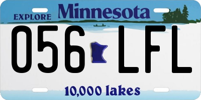 MN license plate 056LFL