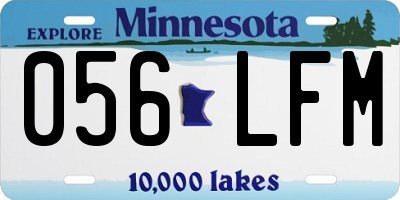 MN license plate 056LFM
