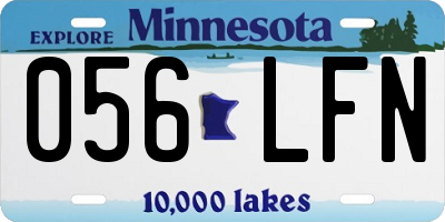 MN license plate 056LFN