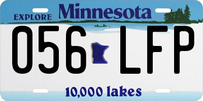 MN license plate 056LFP