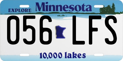 MN license plate 056LFS