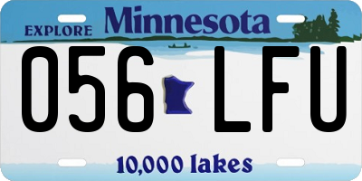 MN license plate 056LFU