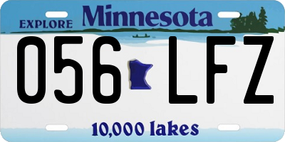 MN license plate 056LFZ