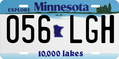 MN license plate 056LGH