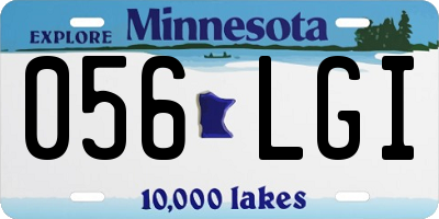 MN license plate 056LGI