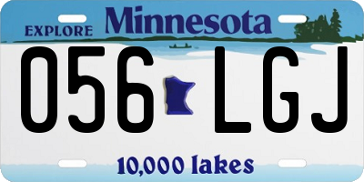 MN license plate 056LGJ