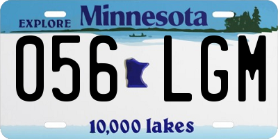 MN license plate 056LGM