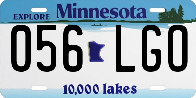 MN license plate 056LGO