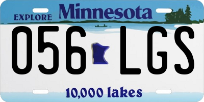 MN license plate 056LGS
