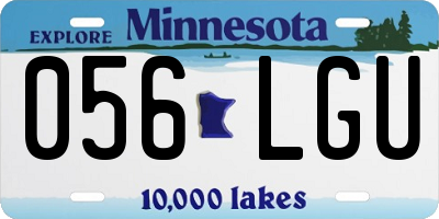 MN license plate 056LGU
