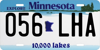MN license plate 056LHA