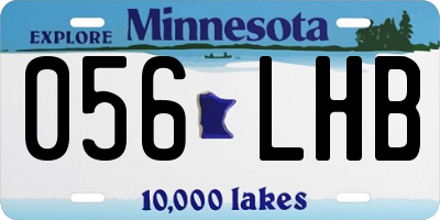 MN license plate 056LHB