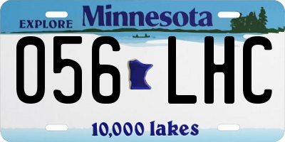 MN license plate 056LHC