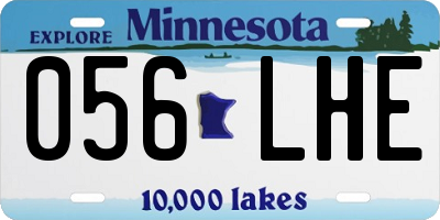 MN license plate 056LHE