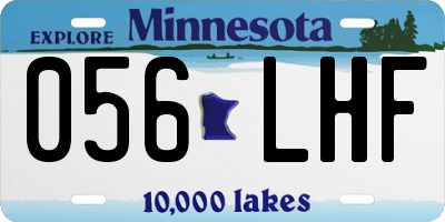 MN license plate 056LHF