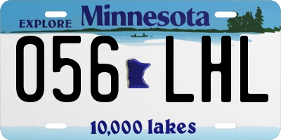 MN license plate 056LHL