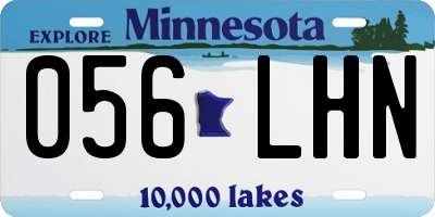 MN license plate 056LHN