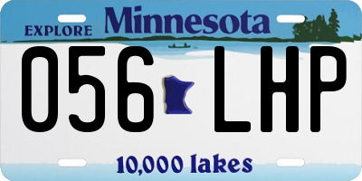 MN license plate 056LHP