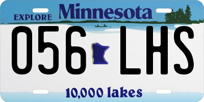 MN license plate 056LHS