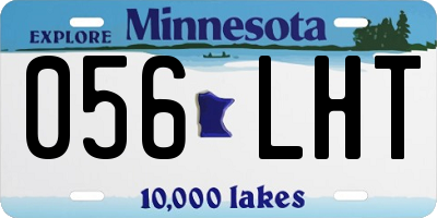 MN license plate 056LHT