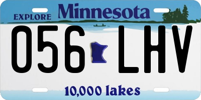 MN license plate 056LHV
