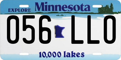 MN license plate 056LLO