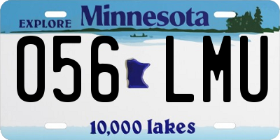 MN license plate 056LMU