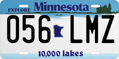 MN license plate 056LMZ
