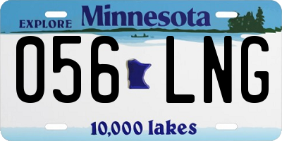 MN license plate 056LNG
