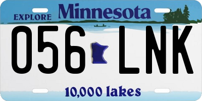 MN license plate 056LNK