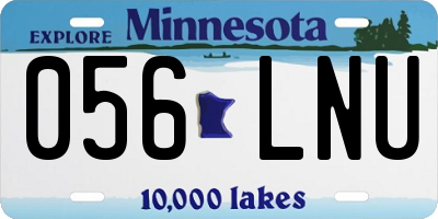MN license plate 056LNU