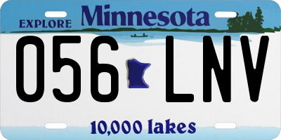 MN license plate 056LNV