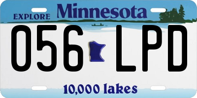 MN license plate 056LPD