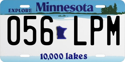 MN license plate 056LPM